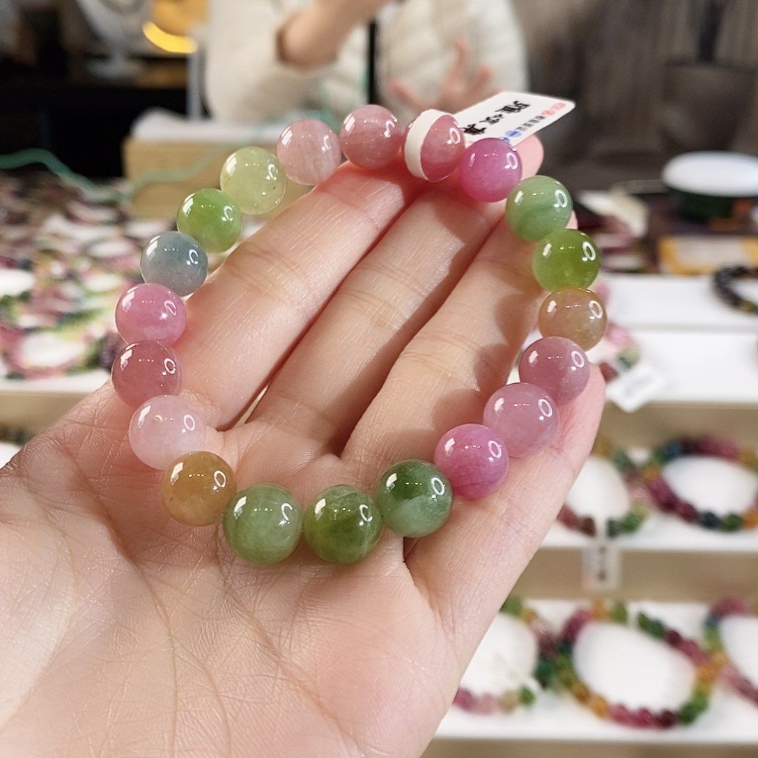 手串未镶嵌碧玺G2078单圈颜色微差