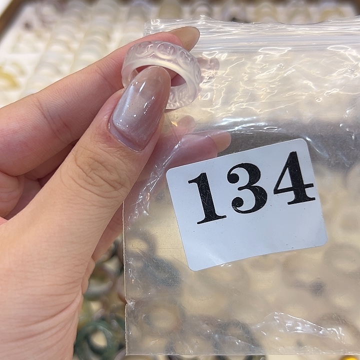 玛瑙/玉髓戒指合金134港11