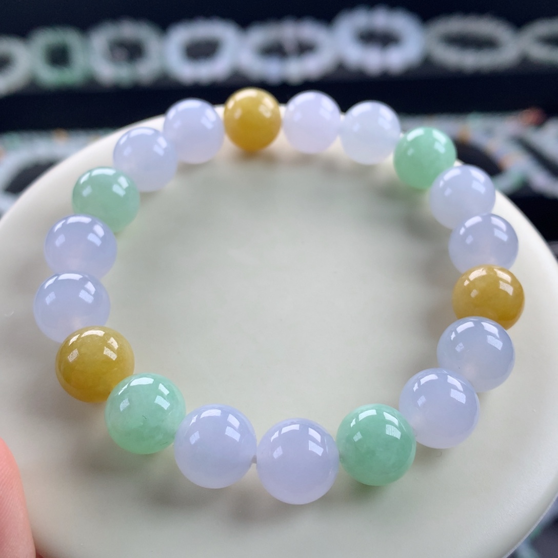 翡翠未镶嵌手链卡10