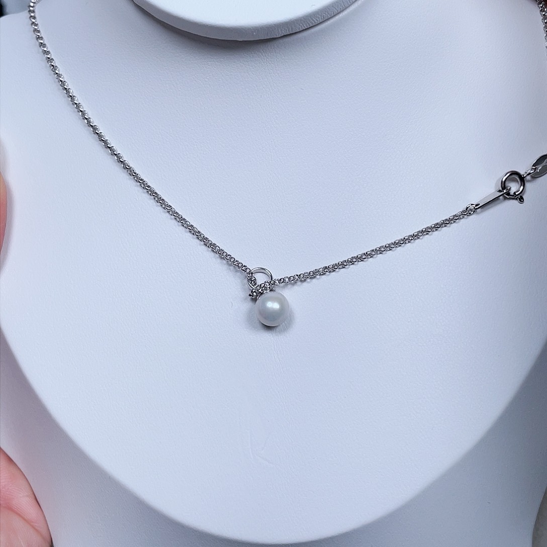海水珍珠颈饰银S925镶嵌