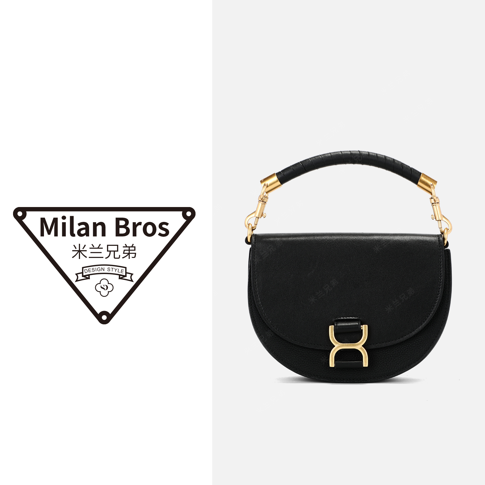 【米兰兄弟】时尚头层牛皮手提包