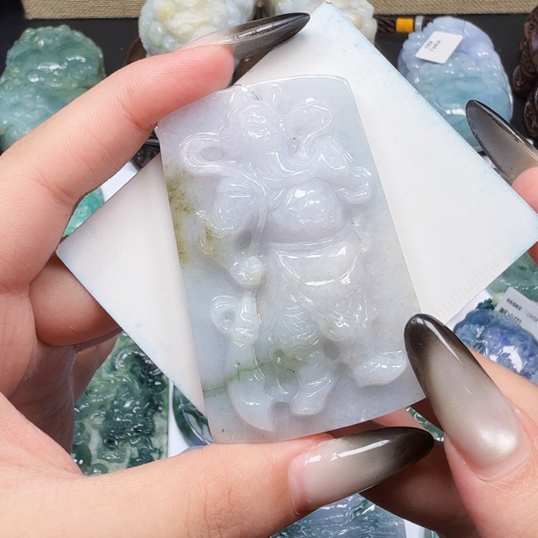 翡翠未镶嵌挂件翡翠