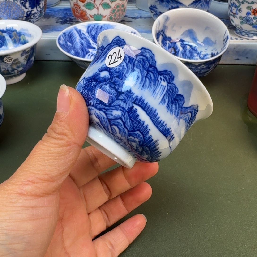 陶景德镇纯手绘茶具圆圆224