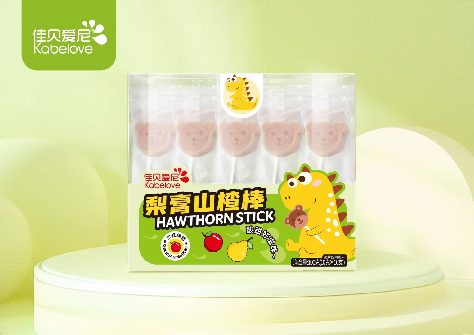 佳贝爱尼山楂棒棒糖葫芦100克
