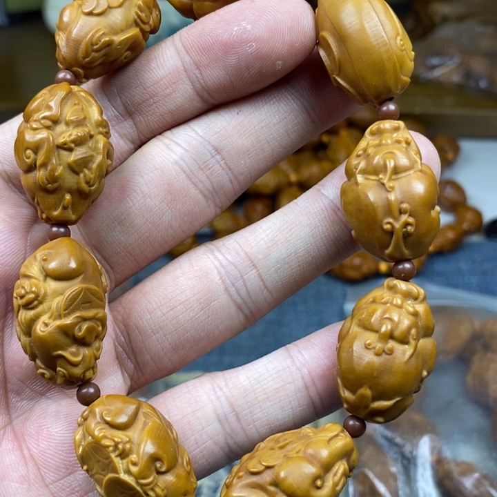 橄榄核手串/手链橄榄核雕工艺手串