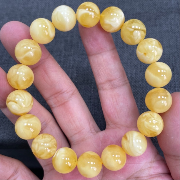 魔梵珠宝｜11mm➕ 俄料天然蜜蜡 瑕疵金妖福利款