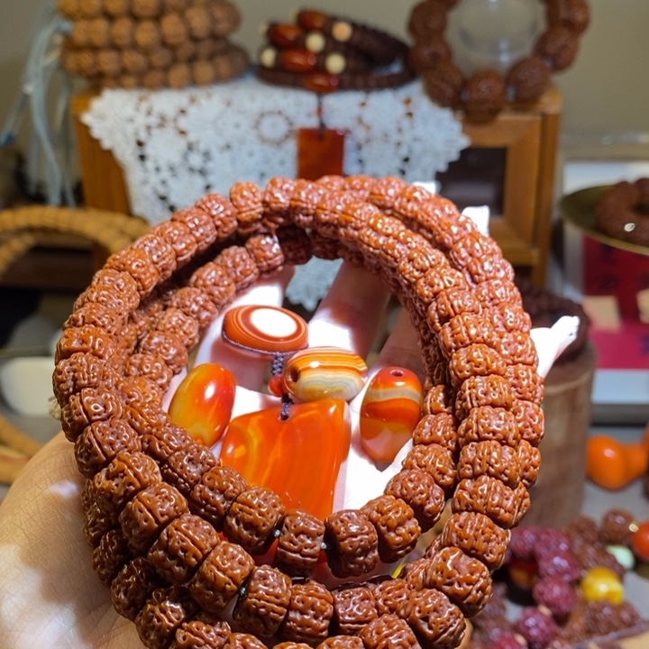 胜***利金刚菩提手串135玉华纯血老树王108毕业款一物