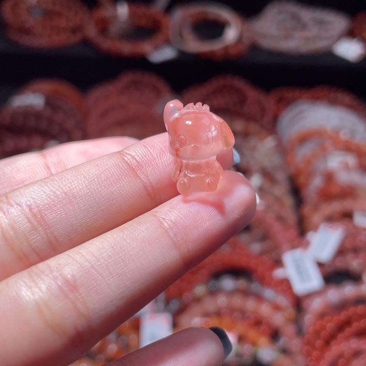 南红玛瑙未镶嵌帕恰狗1276打孔备注