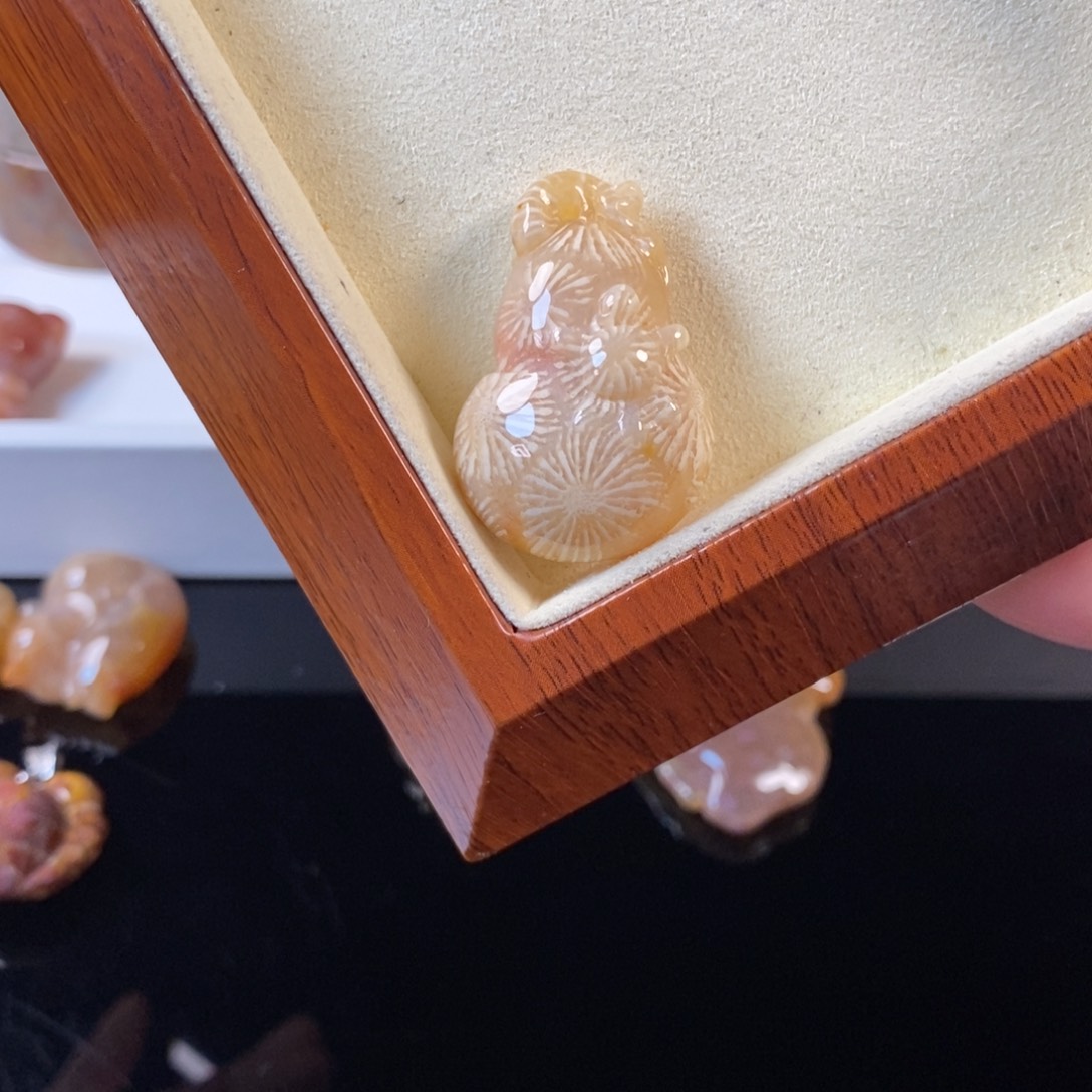 硅化珊瑚（珊瑚玉）未镶嵌颈饰150