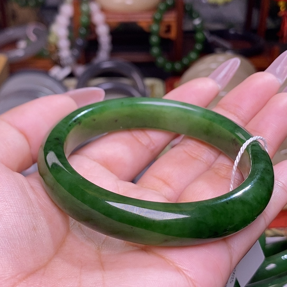 和田玉碧玉老料收藏手镯59未镶嵌