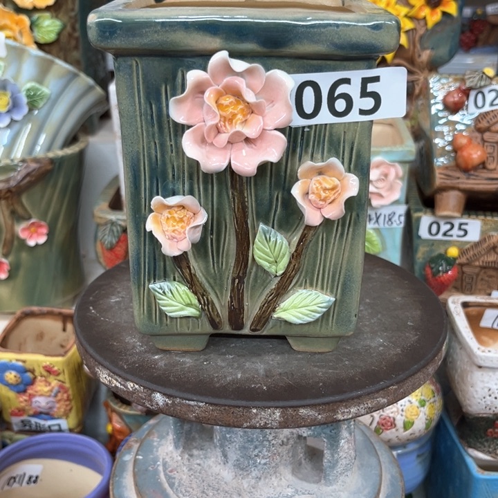 紫砂花盆粗陶材质多肉花盆