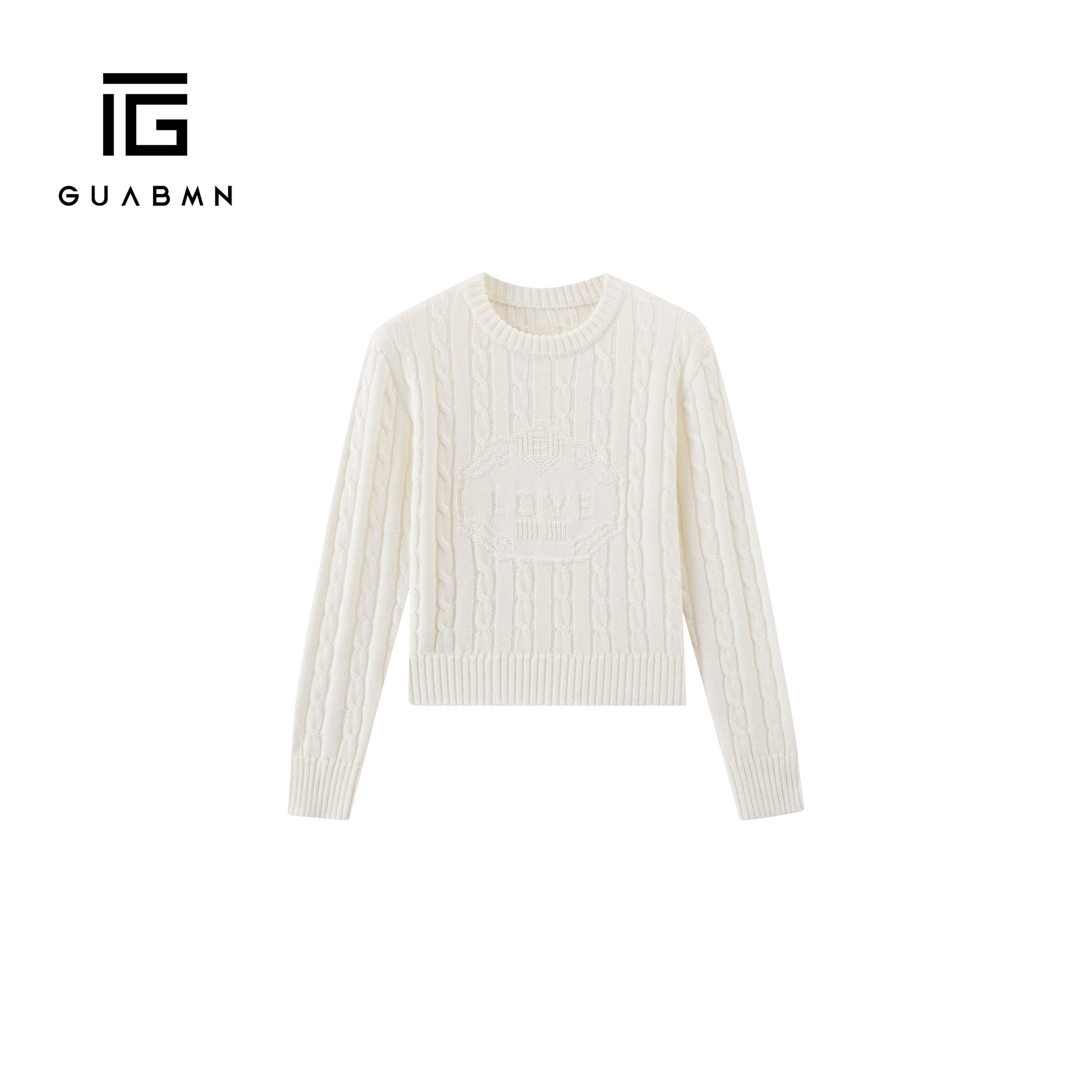 GUABMN2025秋冬新款复古麻花编织针织衫上衣长袖内搭上衣毛衣223