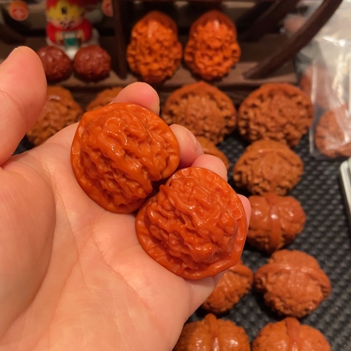 孙***m把件文玩核桃34.2尺寸官印1992