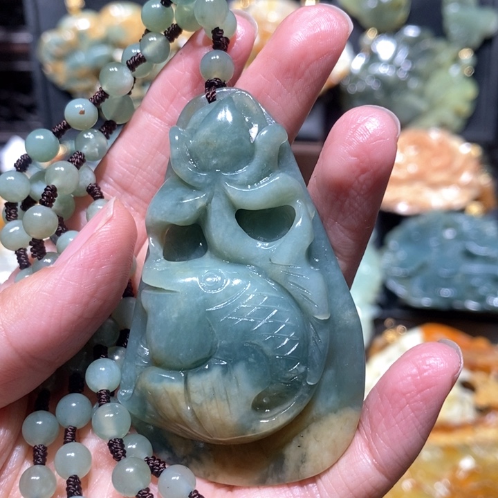 岫玉毛衣链未镶嵌