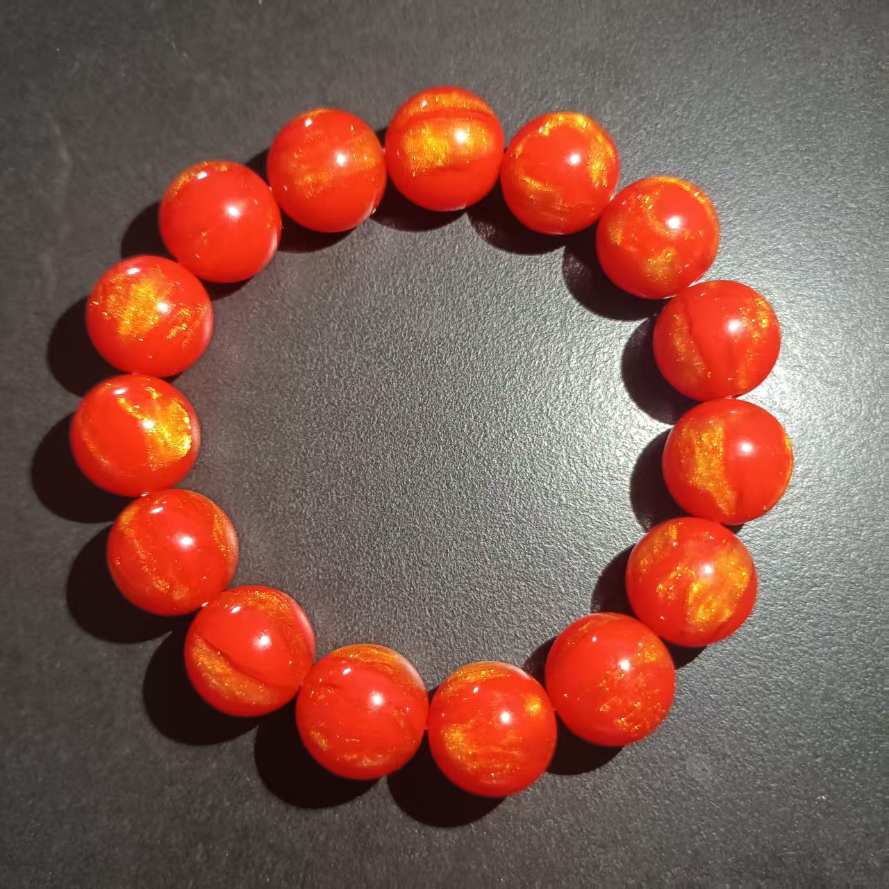 K148精品血芝手串单圈（无礼盒）