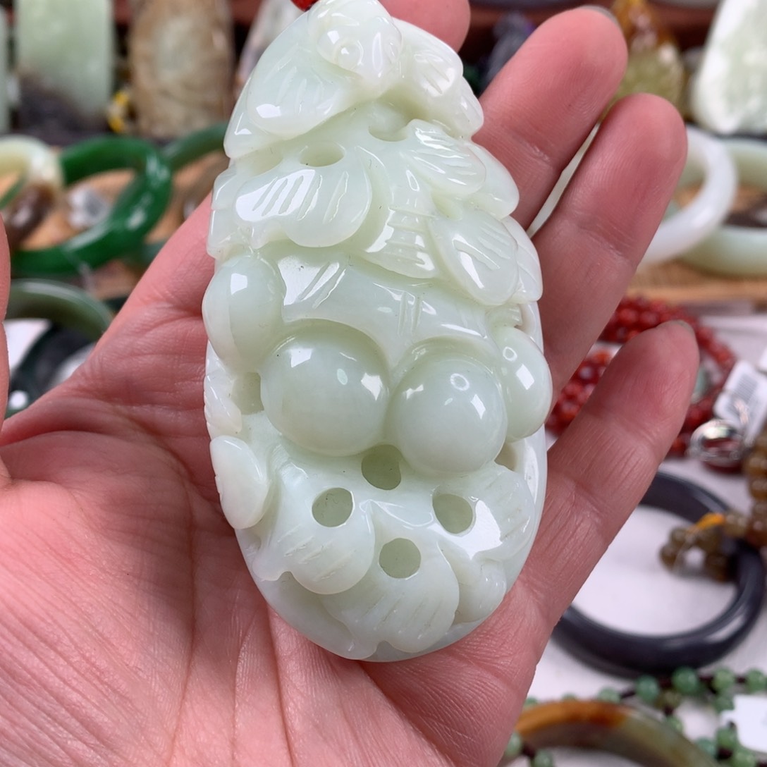 岫玉手把未镶嵌手把