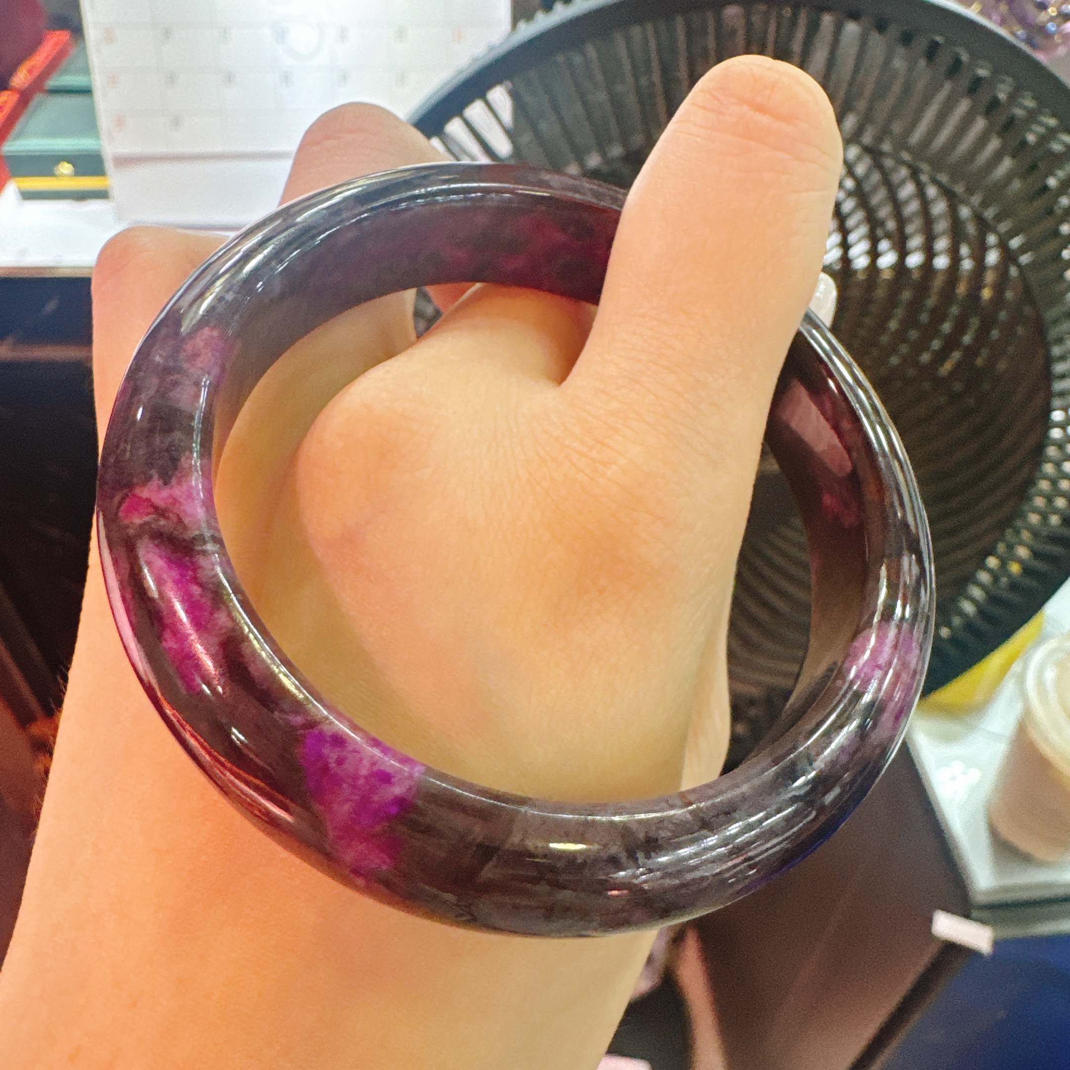 一了个卜【凝夜紫】紫舒手镯