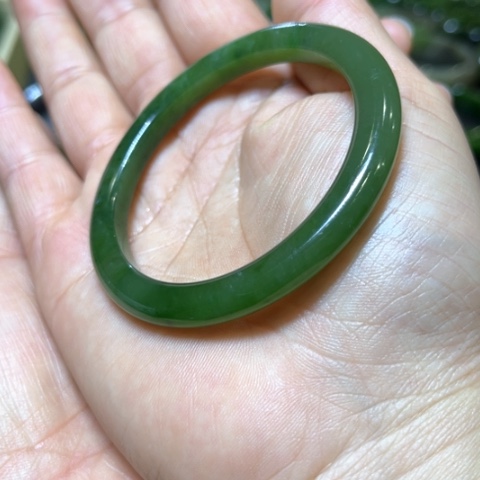 和田玉（碧玉）手镯未镶嵌