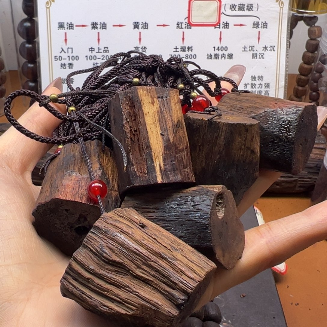 降真香缅甸小叶降真香原木吊坠