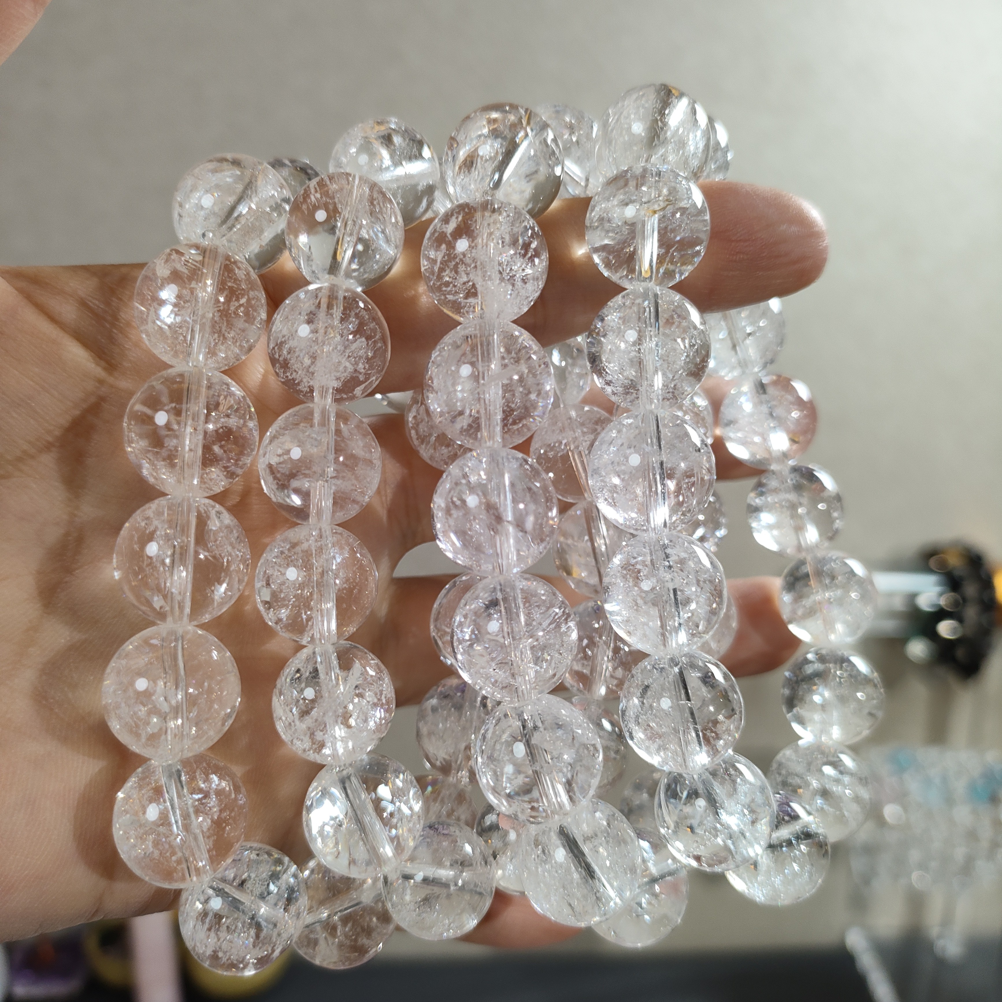 合金手链 天然巴西白阿塞卡13+手链