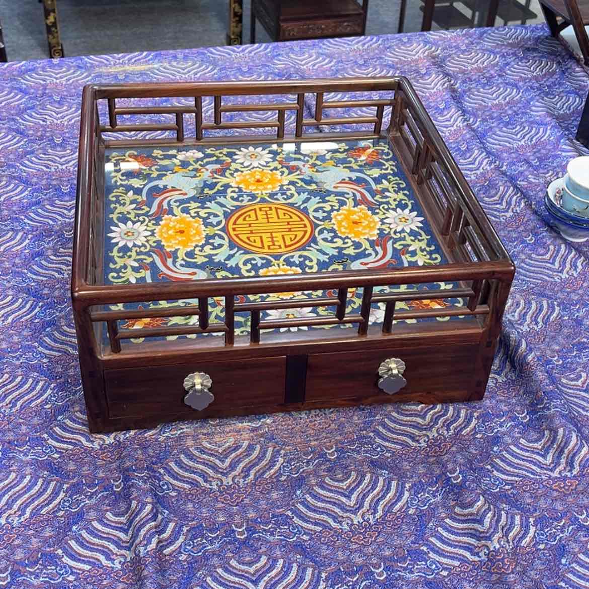 【闪购商品】红酸枝木类成套家具都承盘