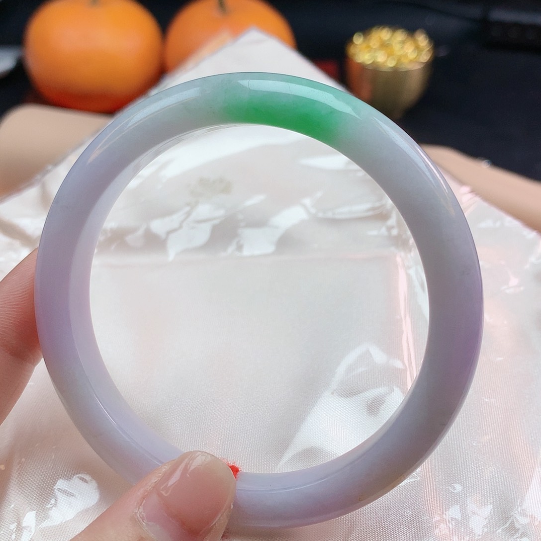 翡翠手镯未镶嵌58圈081539