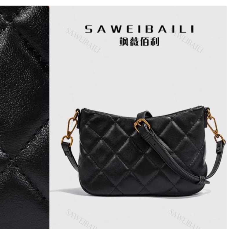 SAWEIBAILI新款轻奢菱格单肩包-90041