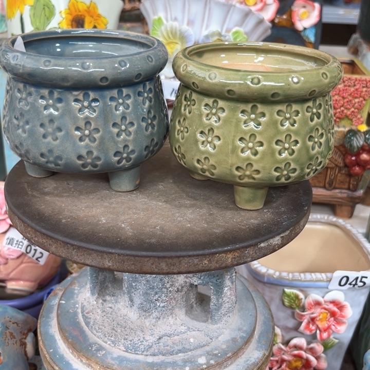 紫砂花盆粗陶材质多肉花盆