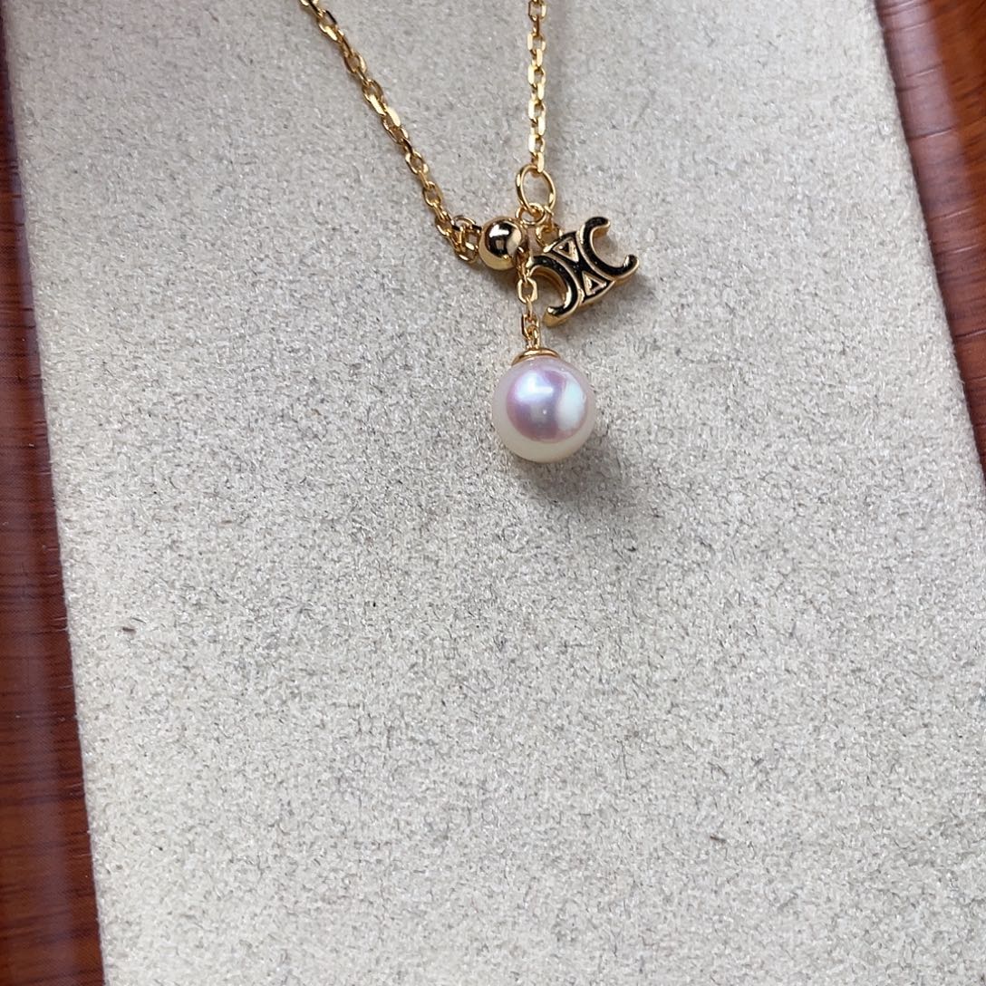 吊坠(不含链)银S925镶嵌海水珍珠