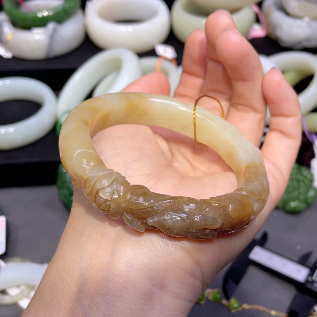 和田玉手镯未镶嵌94