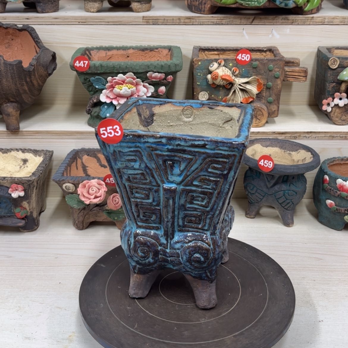 【闪购商品】紫砂花盆553号内口14×12.5外高22