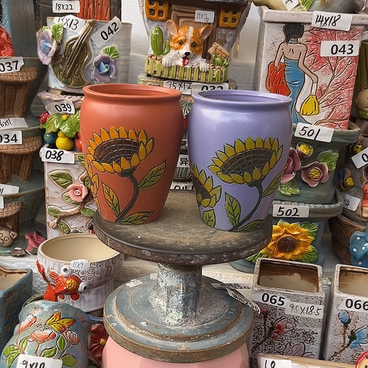 粗陶材质多肉花盆