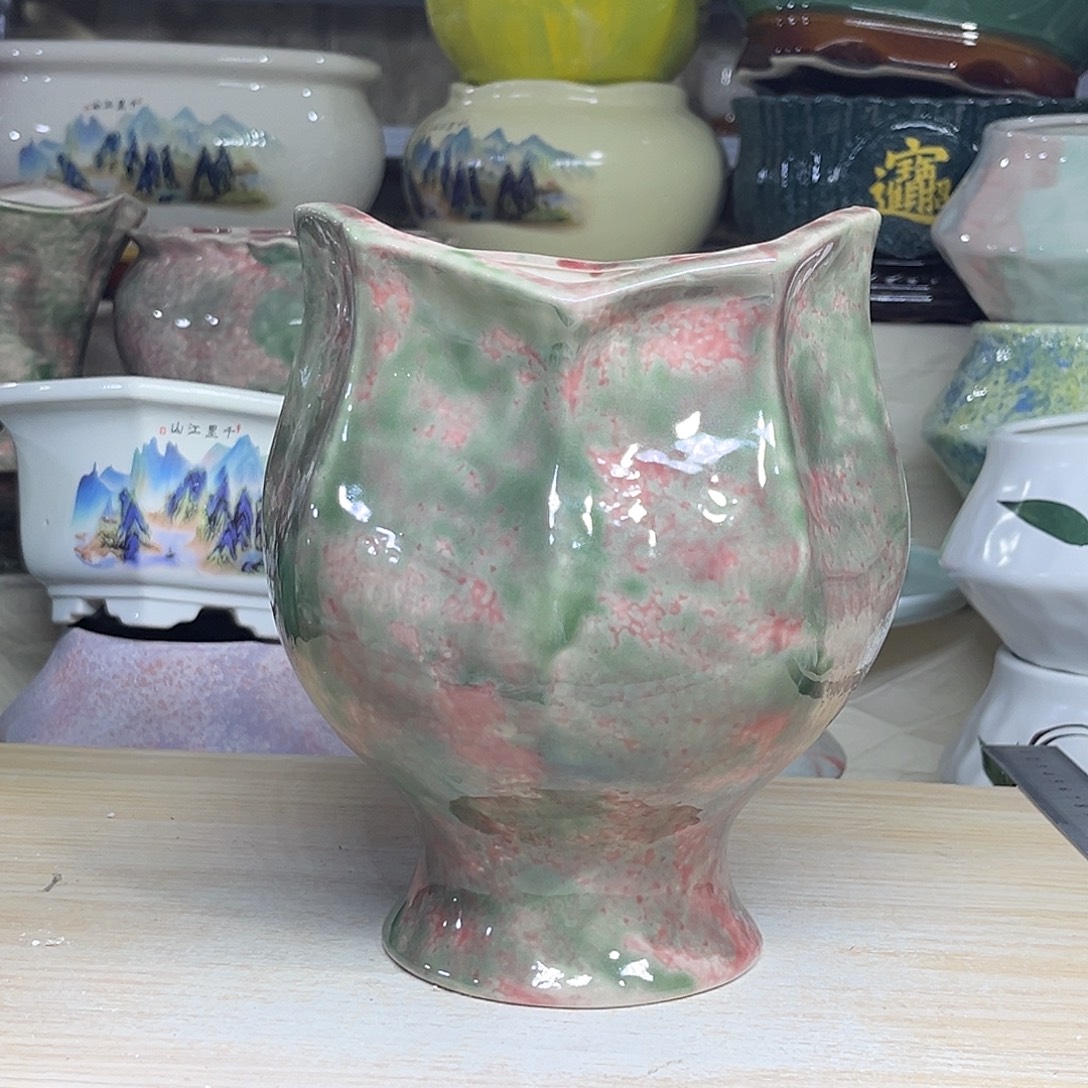 陶瓷绿植多肉微瑕花盆外口径：13*19