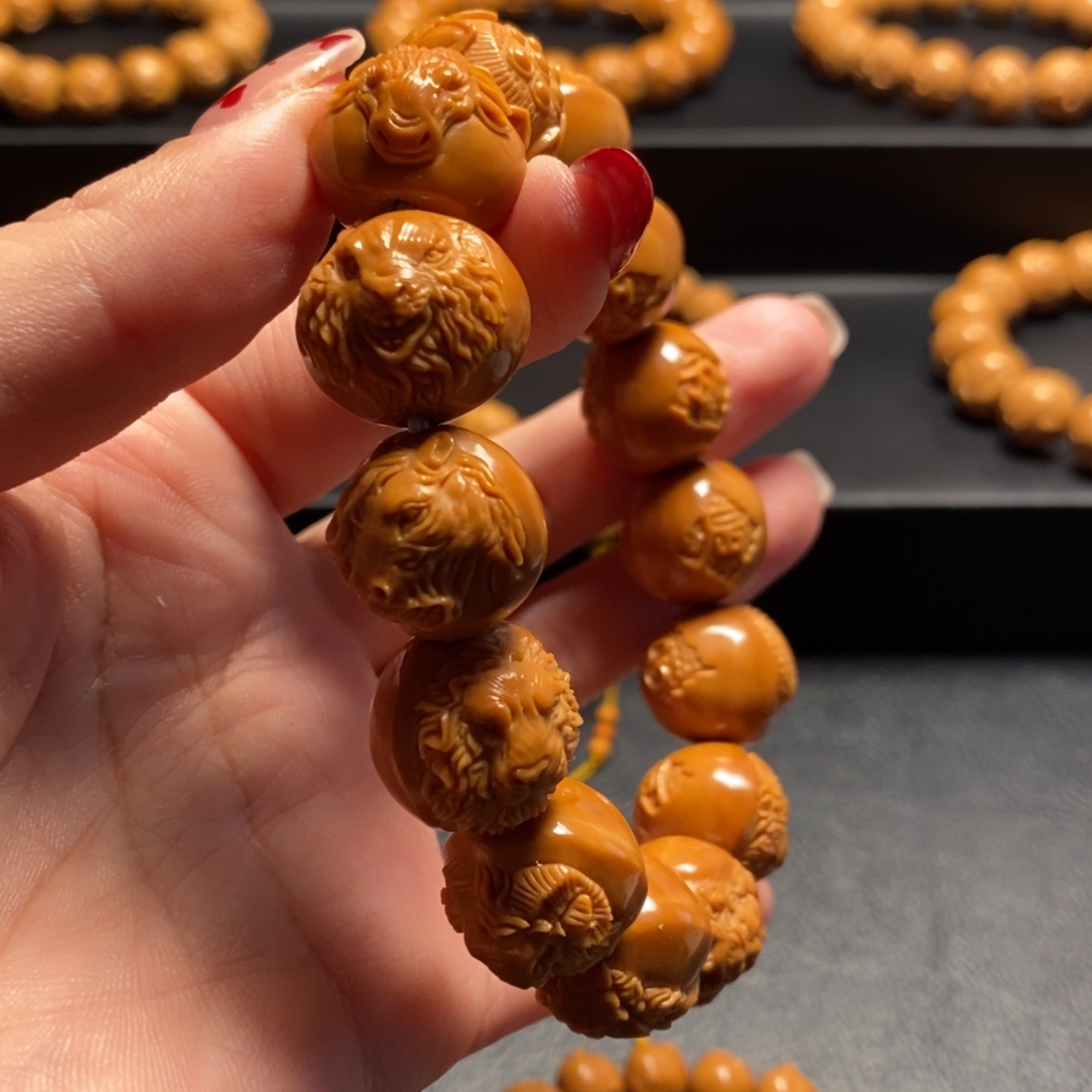 猴头核桃手串我*谁十二生肖17