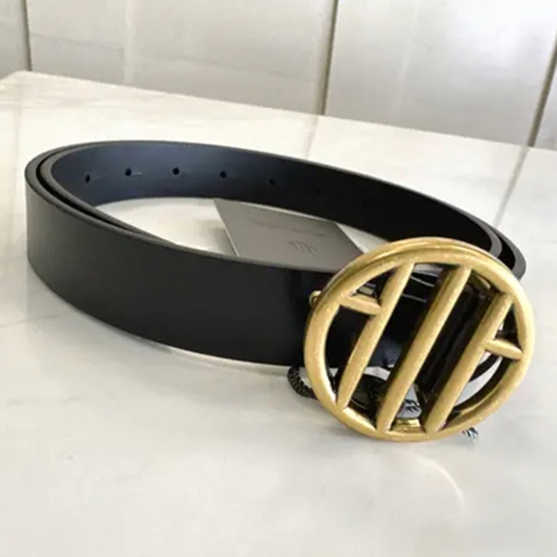 {专柜}新款职业配饰时尚简约光面经典针扣皮带真牛皮腰带5900473