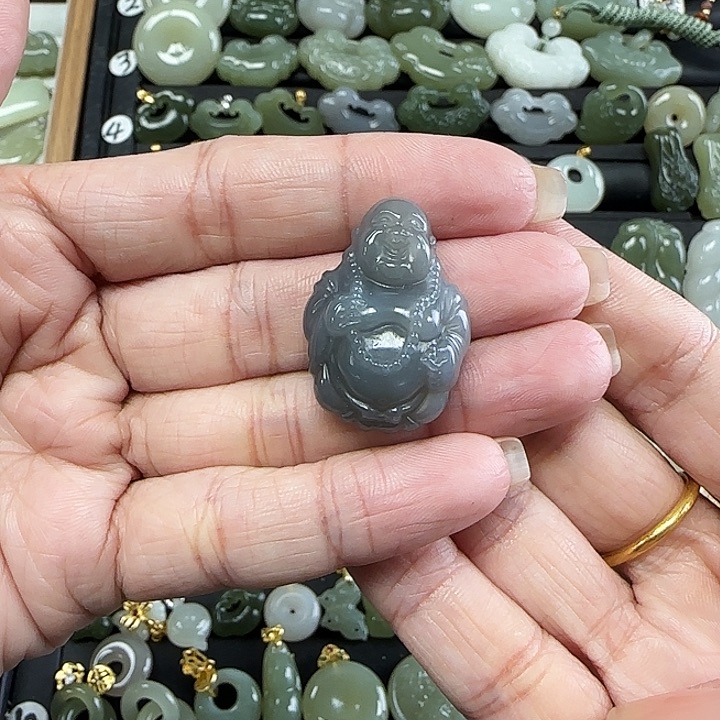 和田玉未镶嵌吊坠(不含链)