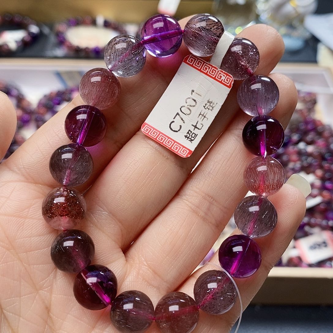 未镶嵌手链水晶10.9超七满发C7001