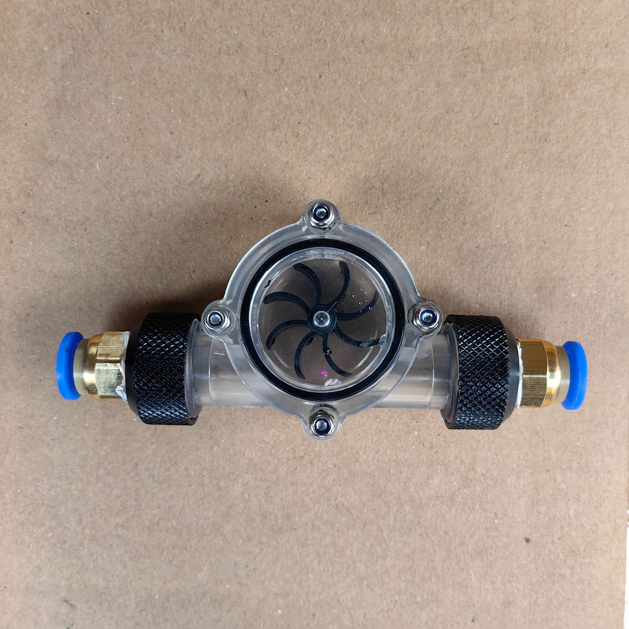 水钻机水流计8叶轮水流流速监测可视化全透明