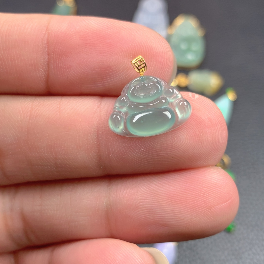 【闪购商品】翡翠18K金镶嵌颈饰翡翠