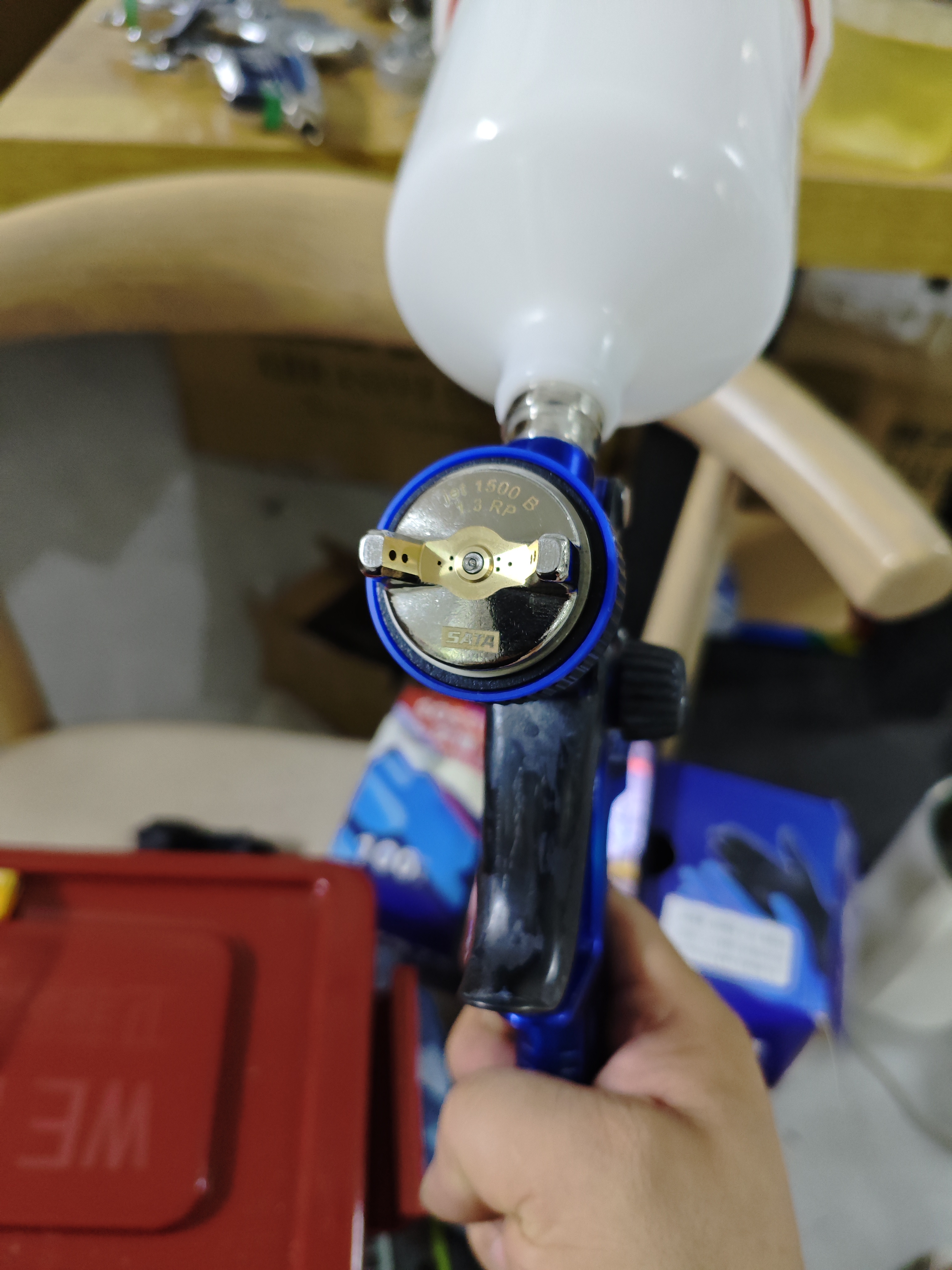 萨塔15001.3口径高雾化汽车喷漆专用喷枪