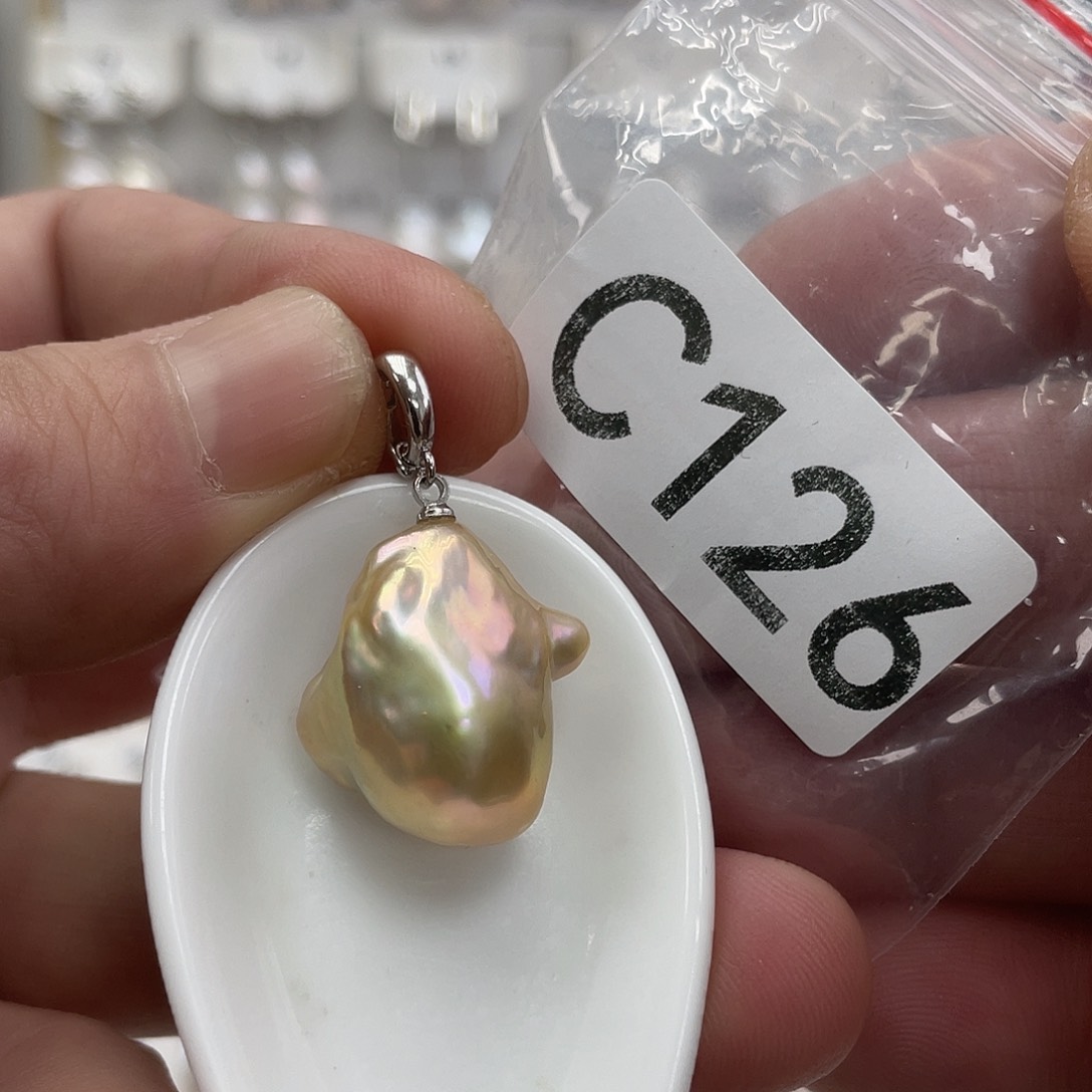 淡水珍珠颈饰银S925镶嵌