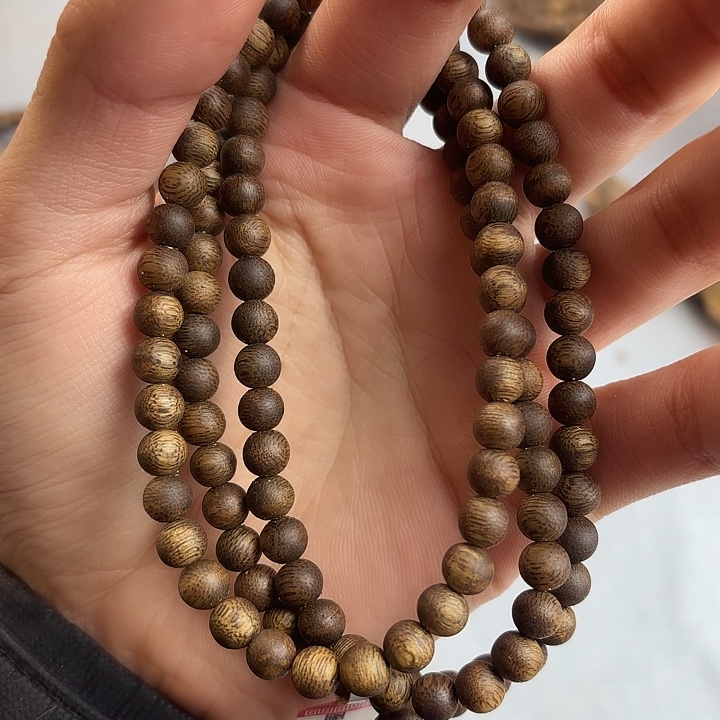 沉香沉香碎屑奇楠沉香06圆珠多圈多样性发一