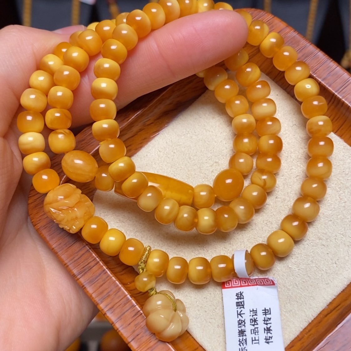 【闪购商品】未镶嵌蜜蜡手链手串