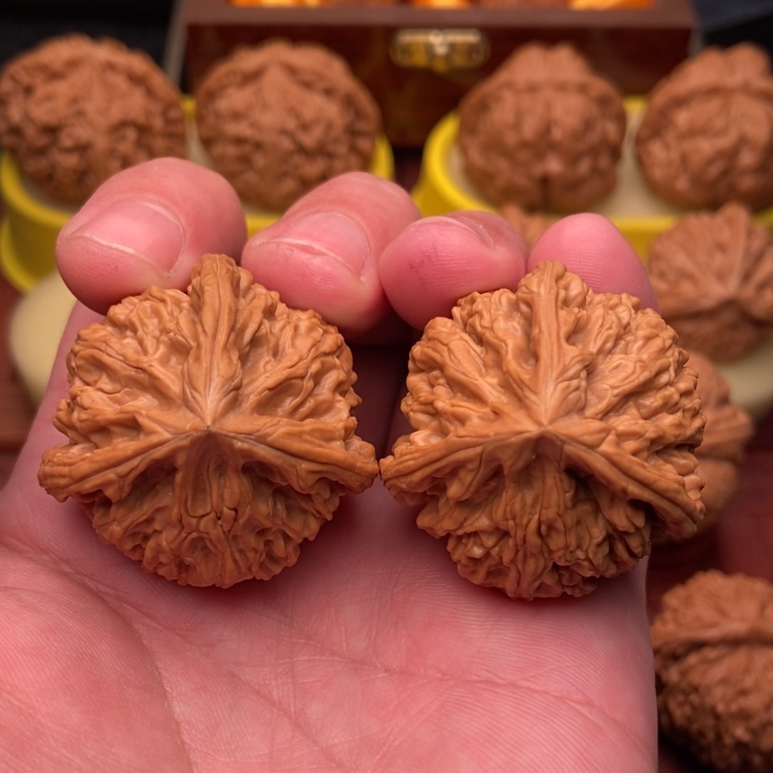 桃核把件风****页粗筋大三棱39