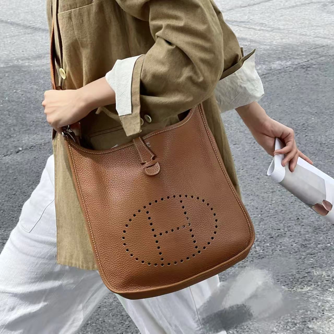 Hermes/爱马仕 单肩包 伊芙琳框n mx8887/2511