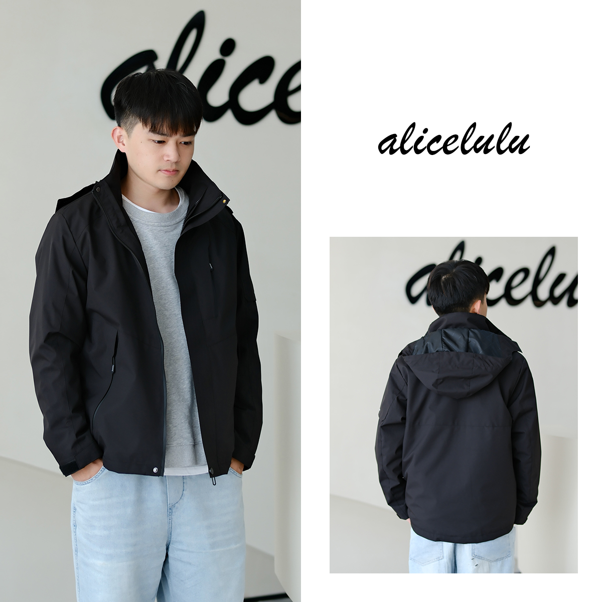 4 ALICE“暗影行者”男士外套 低调奢华 酷帅有型 S2142181K