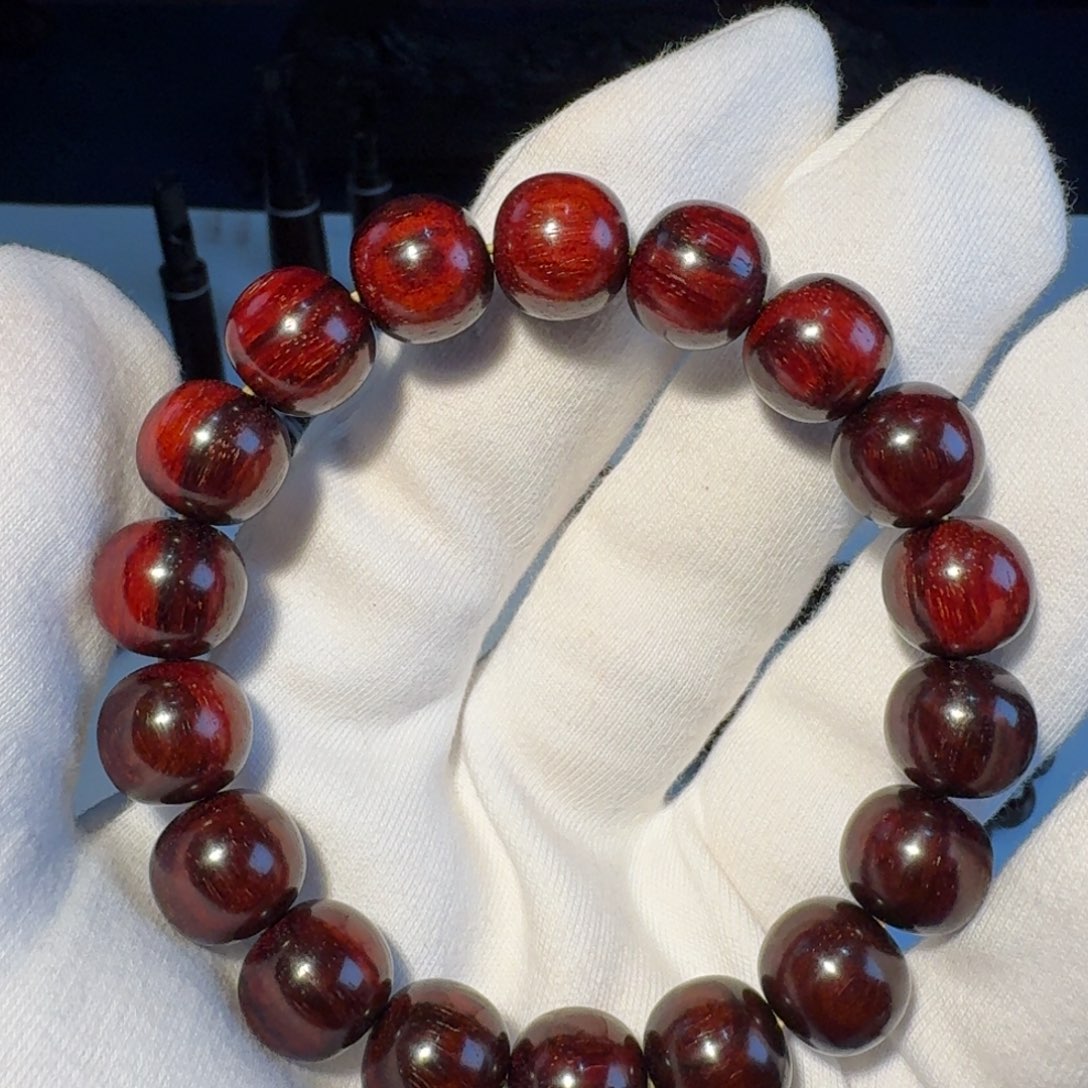 小叶紫檀手串/手链印度小叶紫檀日本三味线古琴料超精工