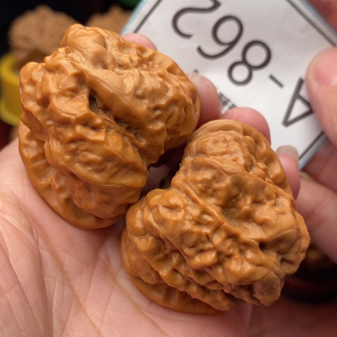 文玩核桃把件开背蛙41