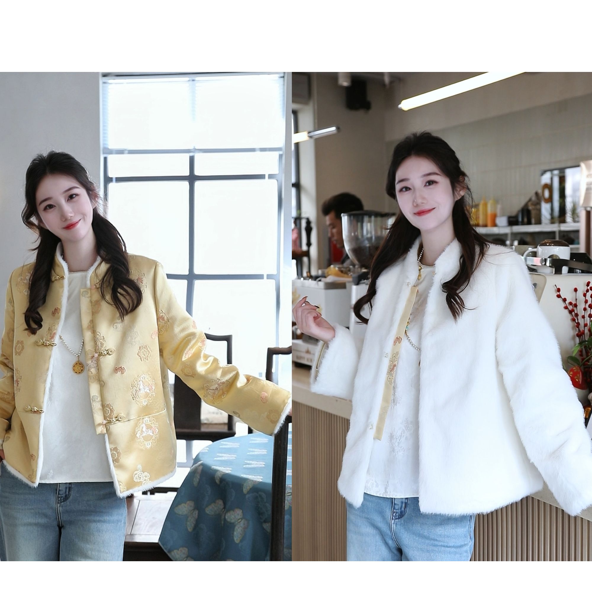 《佩佩定制》春秋新中式时尚季气质中国风双面穿外套6989