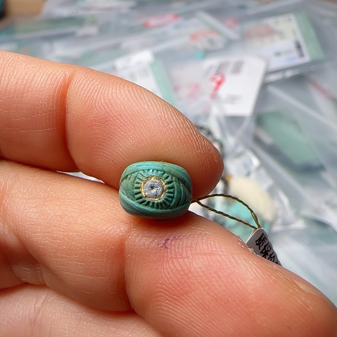 绿松石珠宝半成品未镶嵌